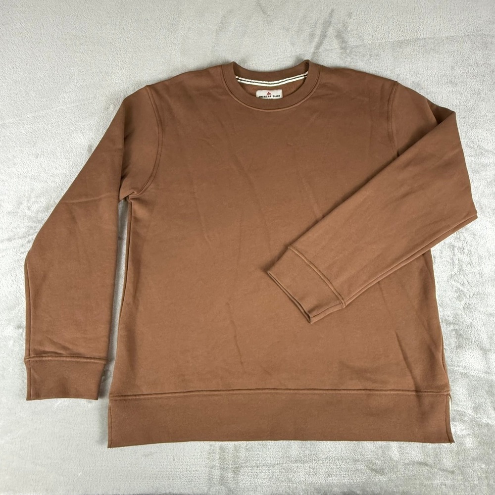 American Giant Midweight Sweatshirt Womens Medium Soft Silt Brown $95 USA NWOT